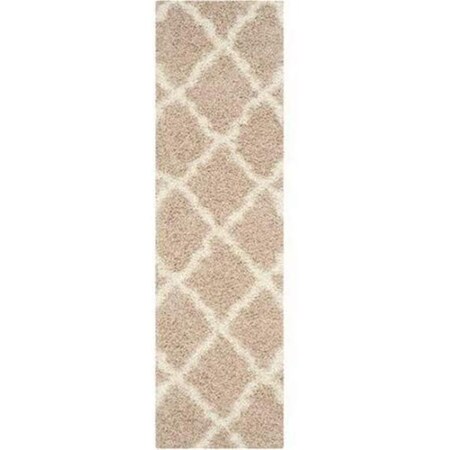 Safavieh Contemporary Runner Premium Shag Rug, Navy & Ivory - 2 ft. -3 in. x 9 ft. SG471-6512-29